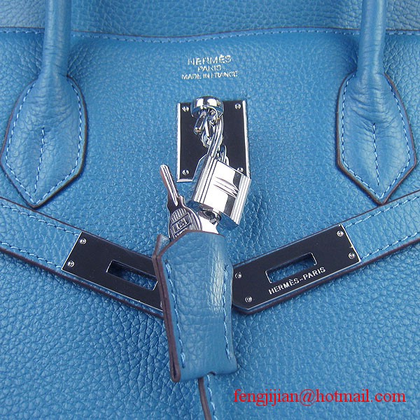 Hermes Birkin 40cm Togo Bag Blue 6099